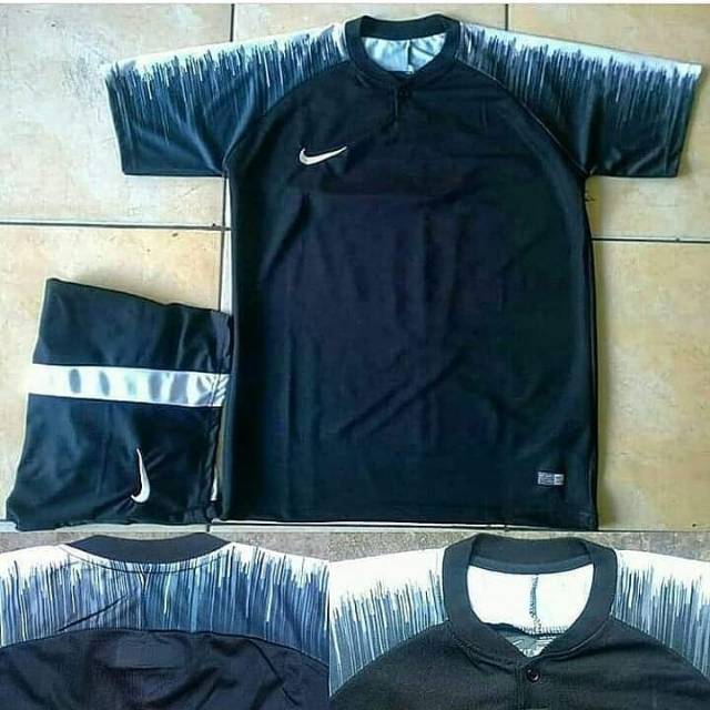 SETELAN JERSEY SERAGAM FUTSAL BOLA PERANCIS HITAM
