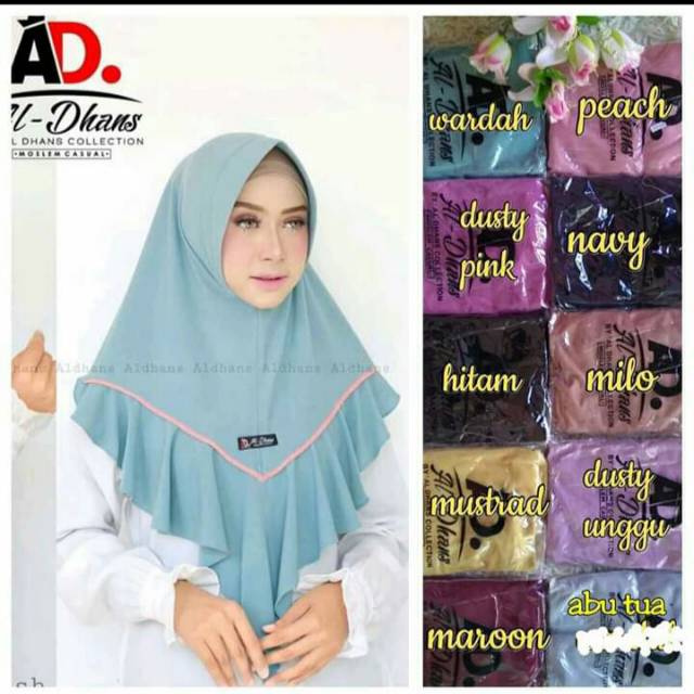 Hijab List Depan Rempel By Al dhans