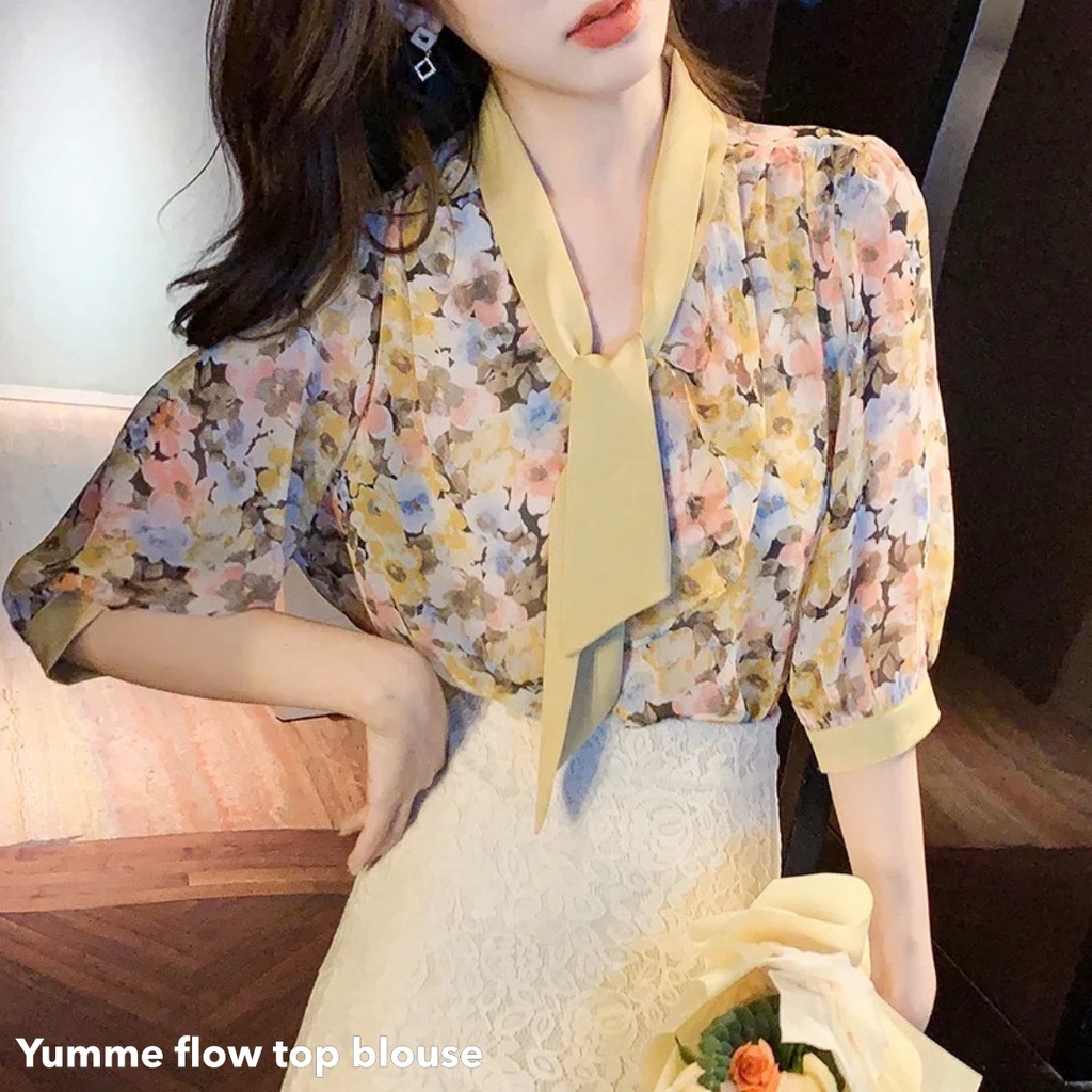 Yumme flow top blouse - Thejanclothes