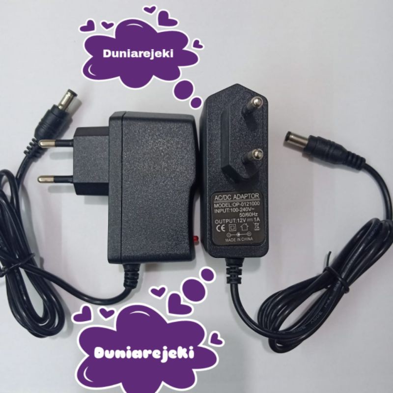 Adaptor Camera CCTV 1 Ampere 12 Volt Adaftor 1A 12V