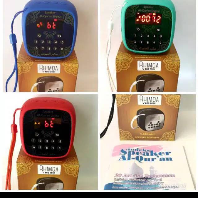{MC8} SPEAKER MUROTTAL V600 AL QURAN + CHIP SPEAKER QURAN MP3 30 JUZ