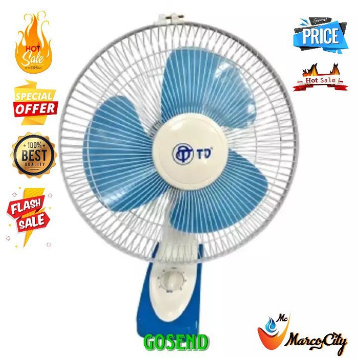 JGD- Td Wall Fan 16" - Kipas Angin Dinding Tembok Dan Meja - Kipas 16"