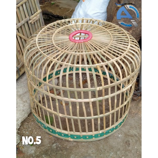 Kandang KURUNGAN ayam bambu No.5 model datar kandang umbaran TERMURAH