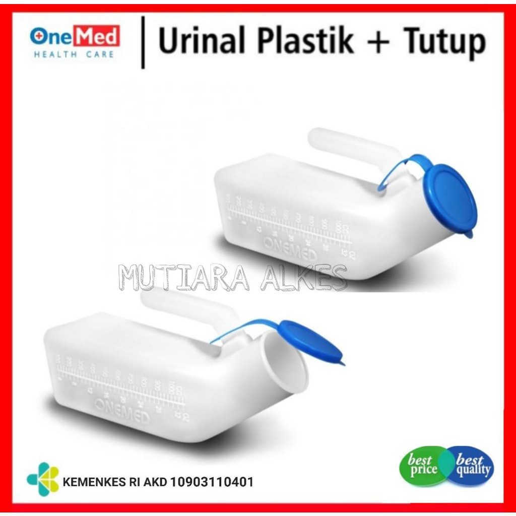 Urinal Cowok Tutup / Botol Penampung Air Seni / Urinal Plastik / Pispot Plastik Cowok - 100% Original