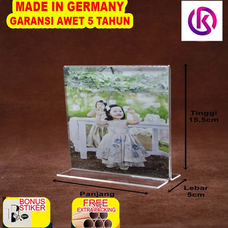 

Terlaris Acrylic POP A6 model T Tidur/berdiri