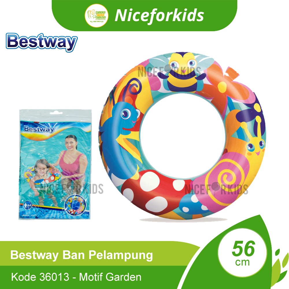 Bestway 36013 Ban Pelampung Renang Anak Ukuran 56cm Usia 3-6 th / Ban Renang Bulat