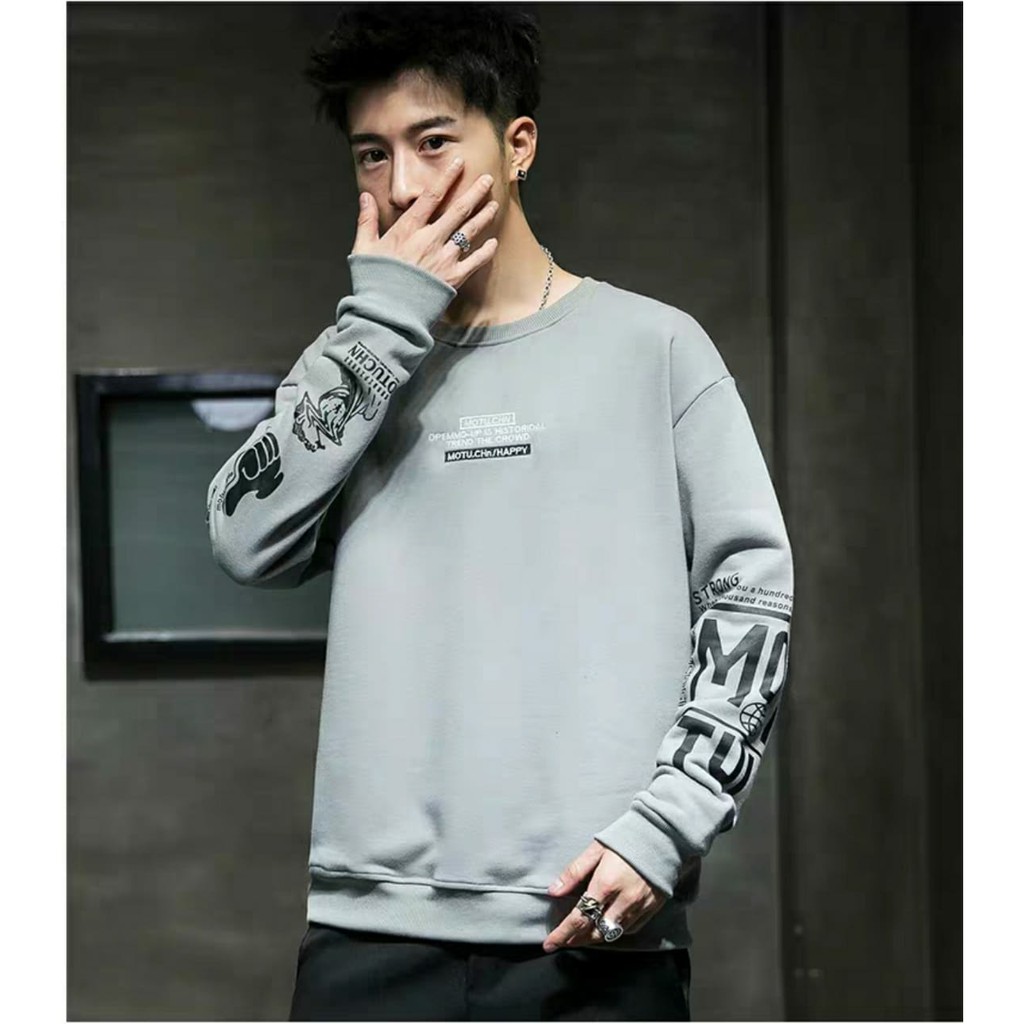 COD - ARPIOS SHOP - Baju MOTU - Baju Kaos Oblong Lengan Panjang / Sweatshirt Pria Model Terbaru