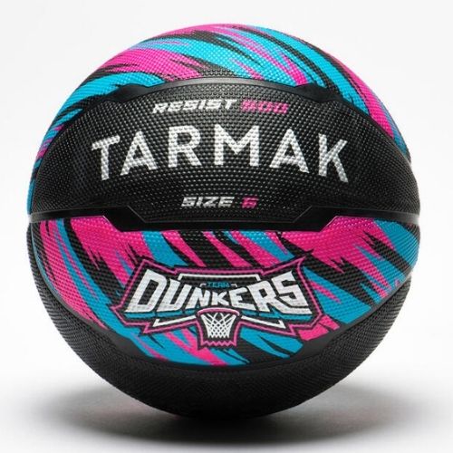 Bola Basket Size 6 R500 HITAM PINK Standar FIBA Bola Basket Original Tarmak