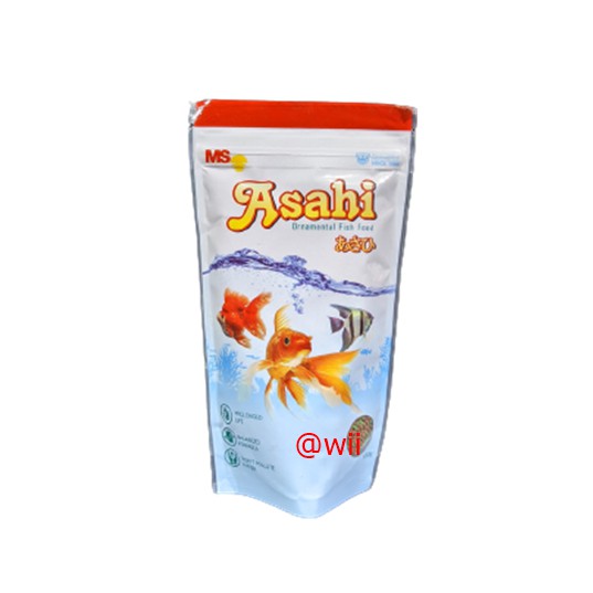 asahi 100gr 100 gr makanan pakan pelet ikan koki hias floating type