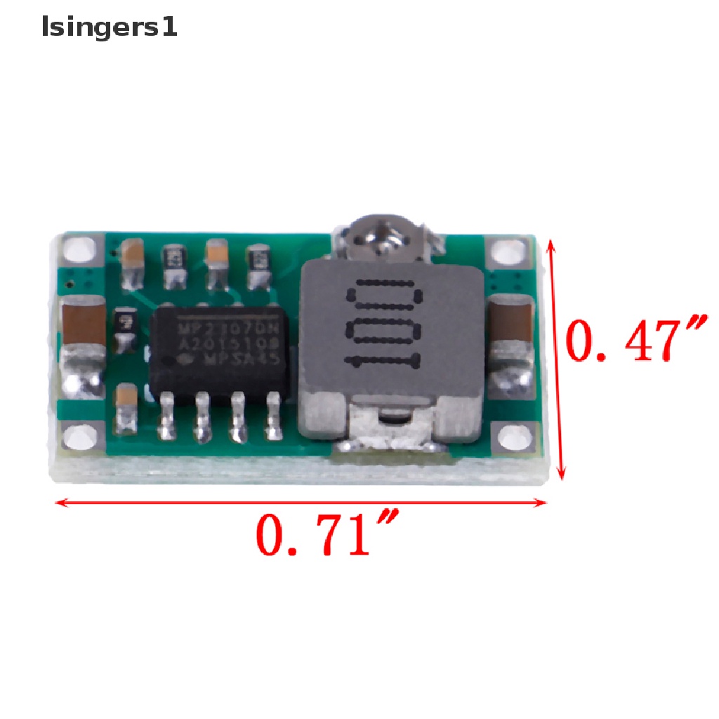 (lsingers1) Regulator Konverter step down Mini DC-DC 3A 5V-23V Ke 3.3V 6V 9V 12V