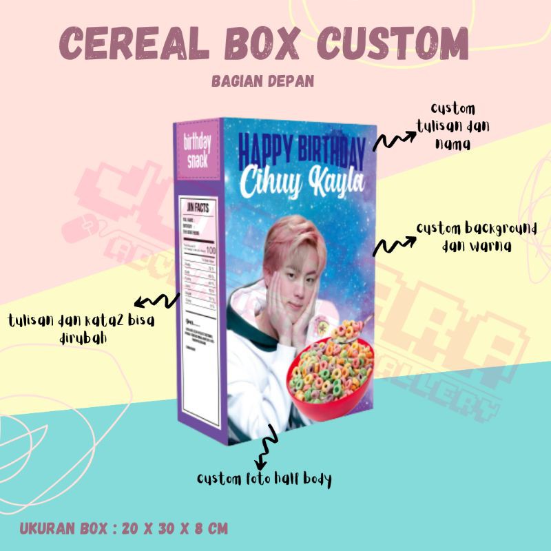 custom sereal box/kado kotak sereal/special giftbox