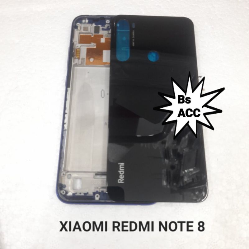 kesing housing casing full set xiaomi redmi note 8 frame + backdoor
