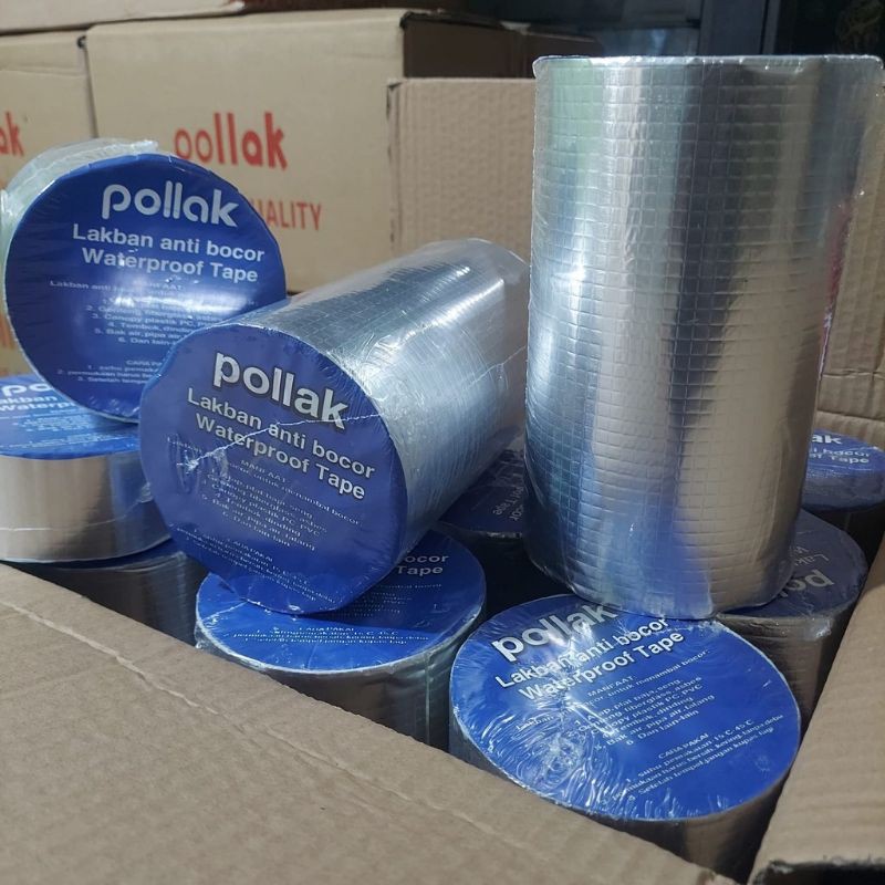 1 DUS LAKBAN ANTI BOCOR WATERPROOF TAPE BUTYL ALUMINIUM