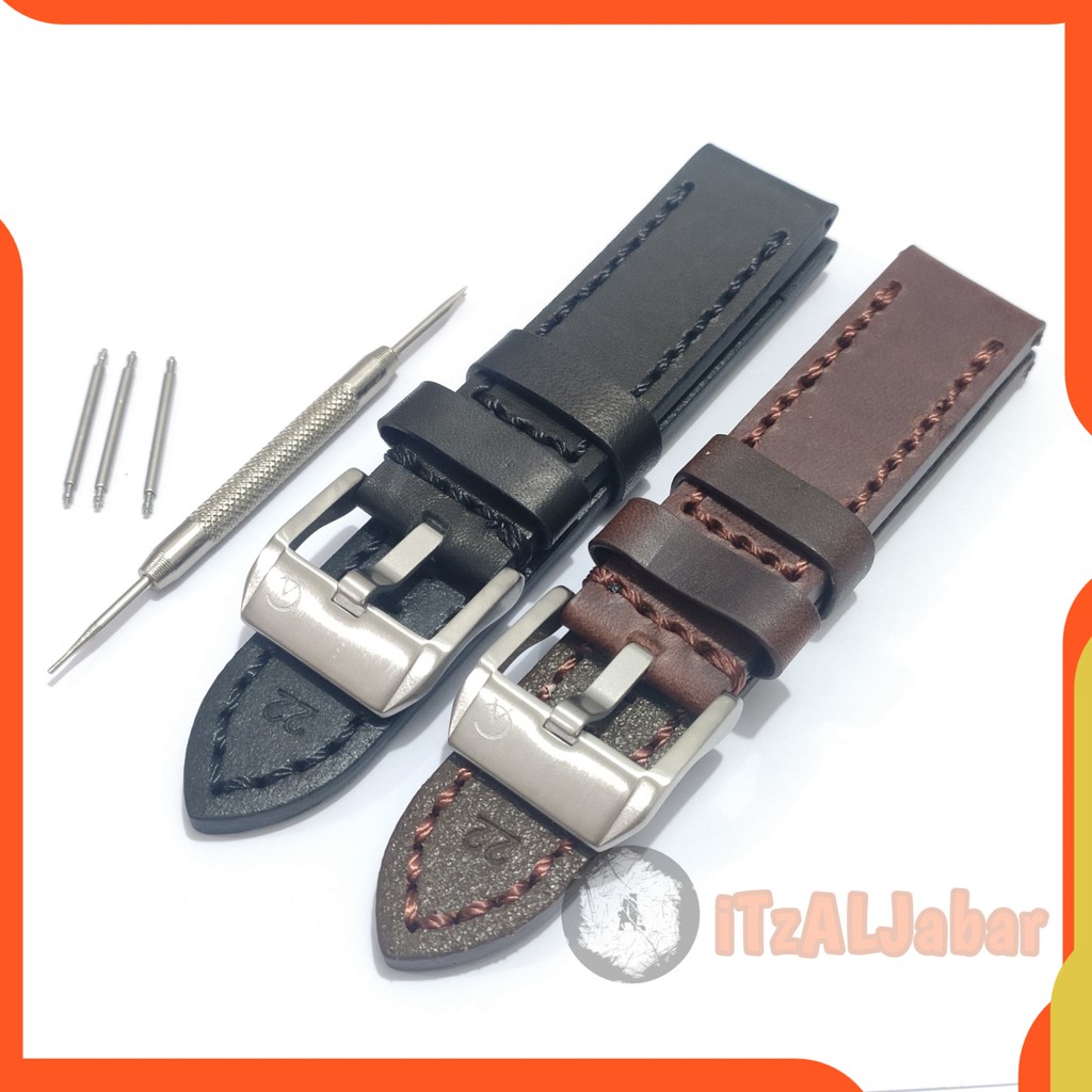 Tali jam tangan Alexandre christie Kulit Leather strap 22mm 24mm