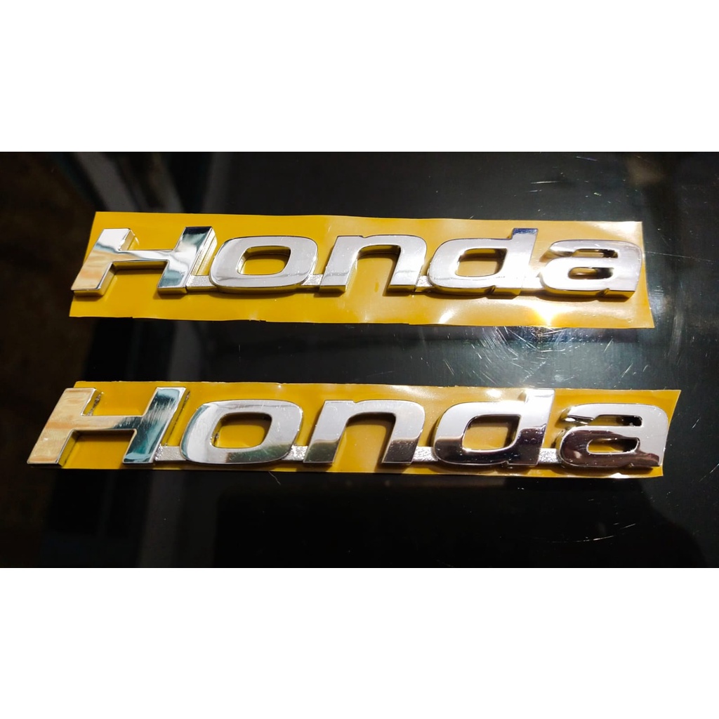 Emblem Logo Tulisan Honda H2 Kecil Original