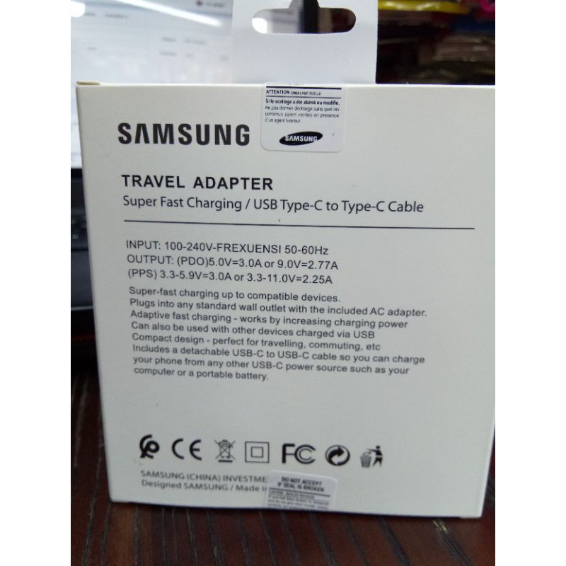 Charger Samsung USB Type C to Type C