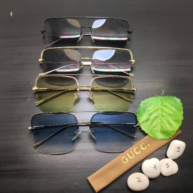 Kacamata Hitam Pria Wanita Gucci 2452