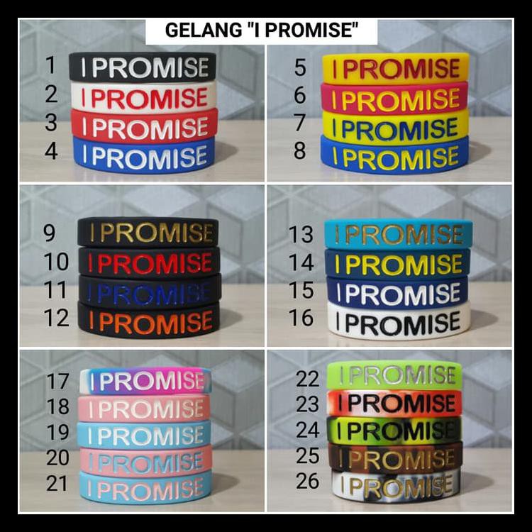 BEST SELLER Gelang I Promise ( I Promise Ballerbands)
