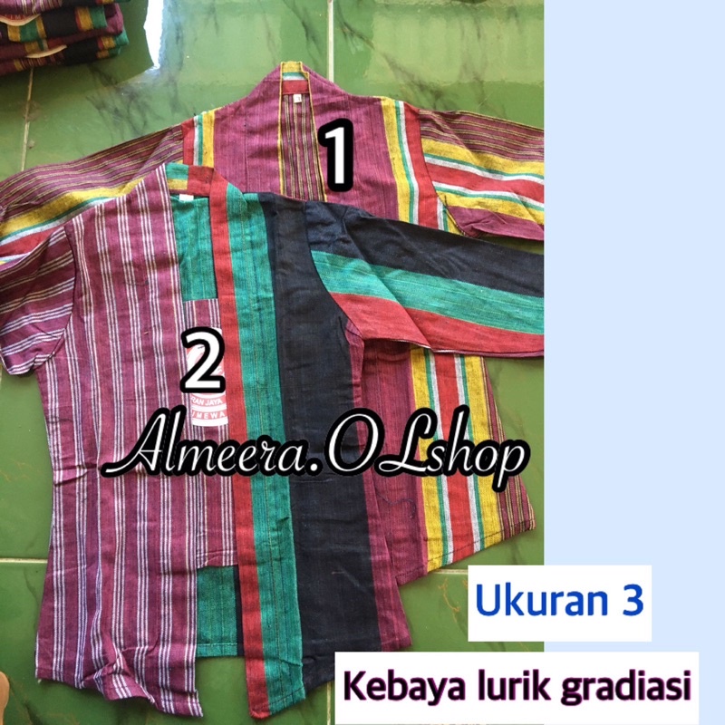 kebaya anak lurik alusan raja keong istimewa