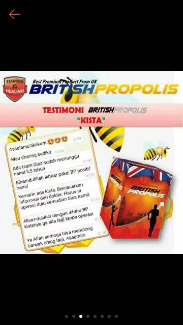 British Propolis Obat Suplement Vitamin Kesehatan Free Kaos Anak Dewasa