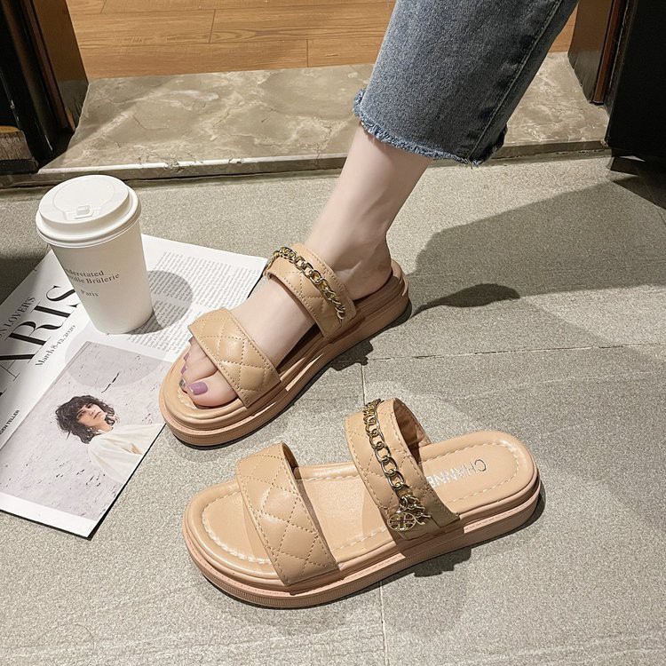 RYX - Pelle Scarpe Sandal Tebal Wanita Fashion Casual - Ori Import