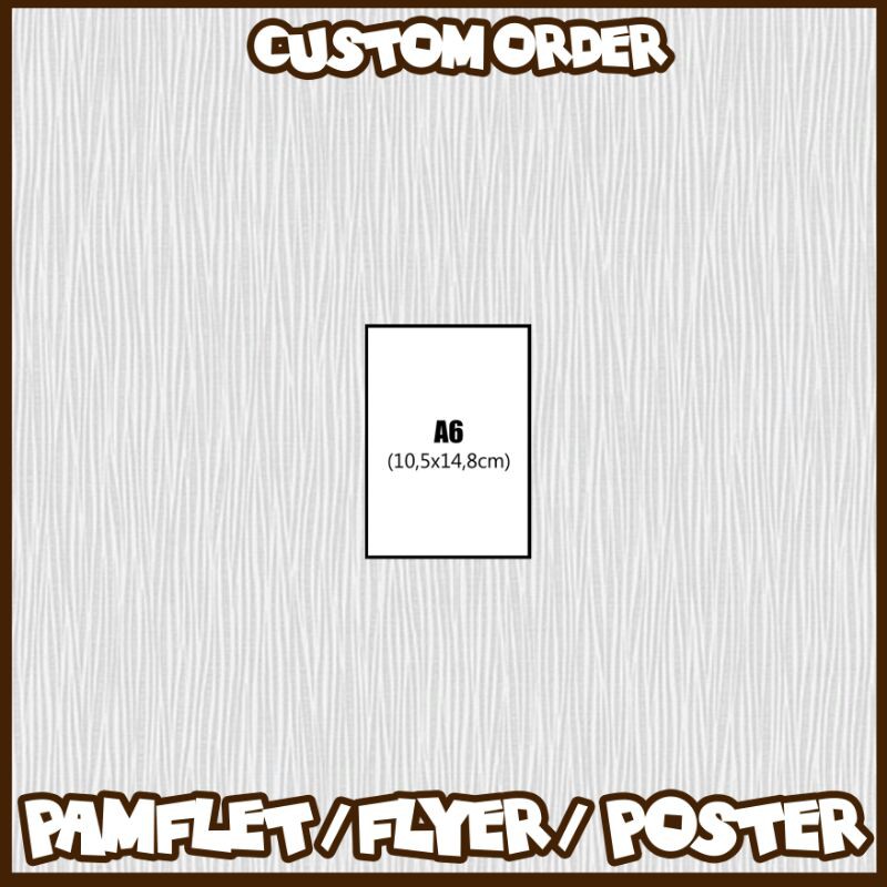 

CETAK POSTER CUSTOM ORDER KERTAS IVORY ARTPAPER & ARTCARTON UKURAN A6