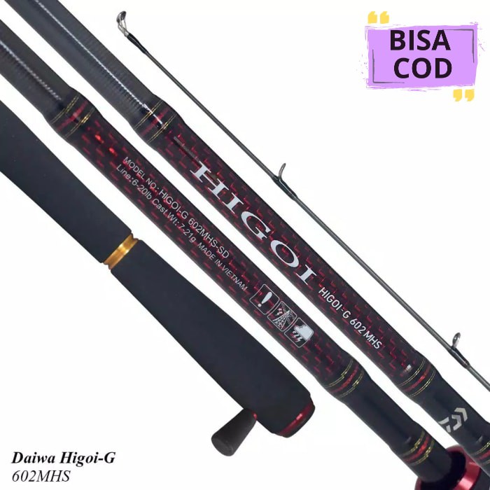 Bisa COD Joran Daiwa HIGOI 602 MHS | Galatama | Mas | Bawal | Lele Ready Stok