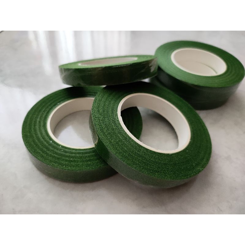 

Floral Tape Roll 30 yard/ Selotip Daun Hijau/ Flower Tape 0.5 inch