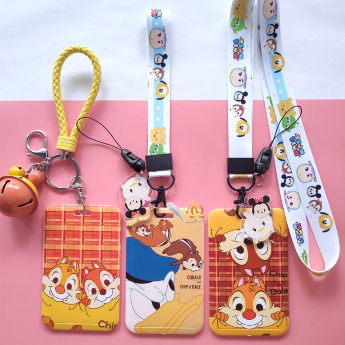 

Hari Ini Tempat Kartu Unik / Card Holder Model Tali Tupai Chip & Dale Imut Promo