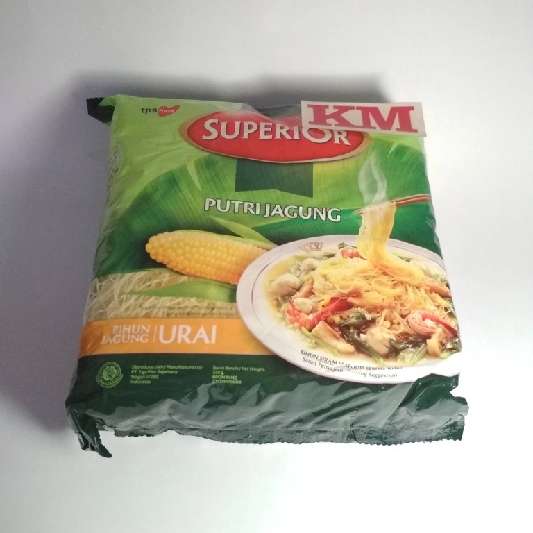 (BAL 12 PAK) BIHUN SUPERIOR PUTRI JAGUNG 335GRAM