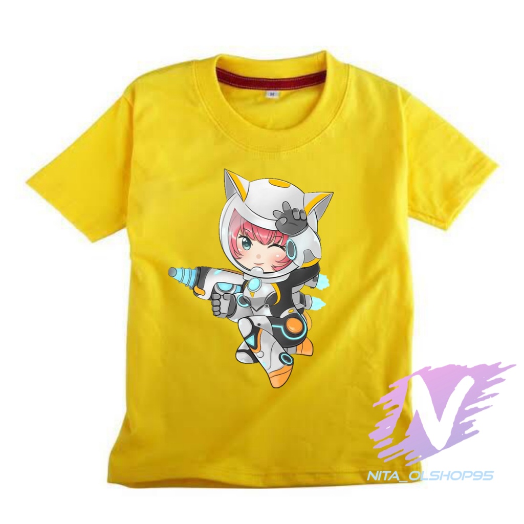 kaos anak mobile legends hero kimmy