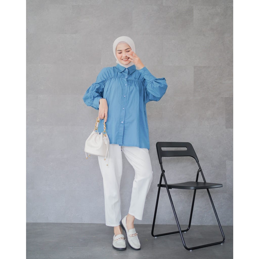 Elara Shirt Atasan Kemeja Wanita Oversized