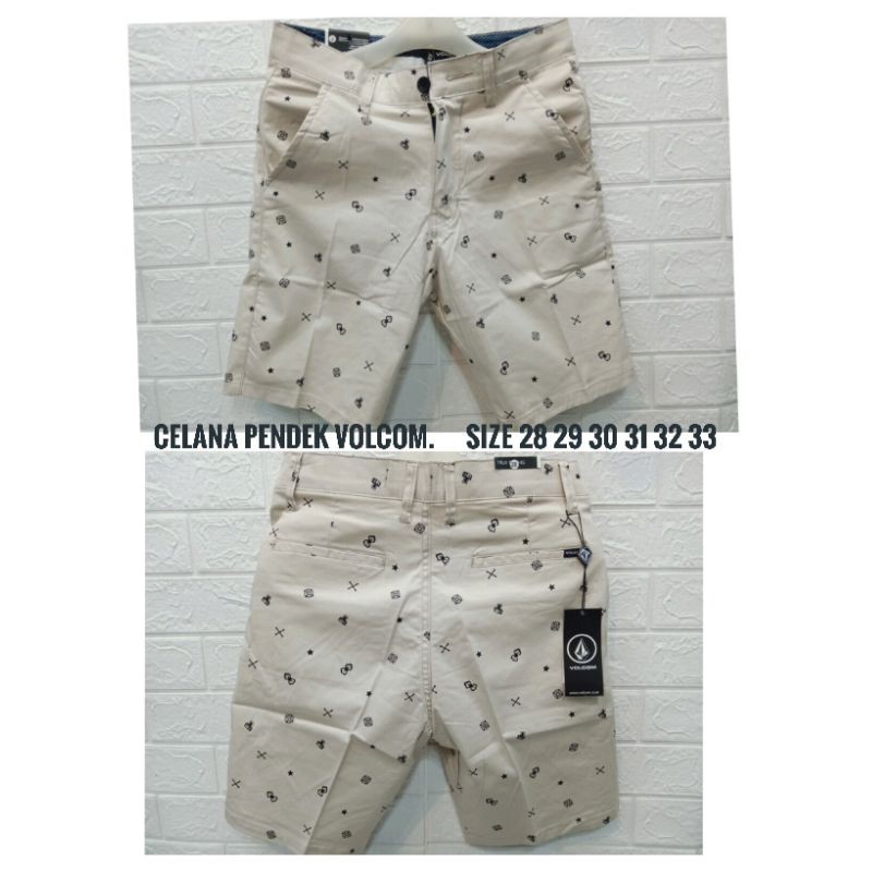 celana pendek printing volcom