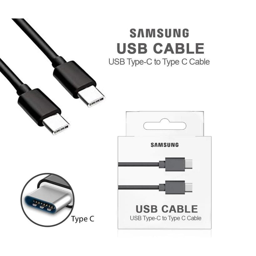 [RO ACC] TYPE C TO TYPE C KABEL DATA SAMSUNG SUPPORT FAST CHARGING