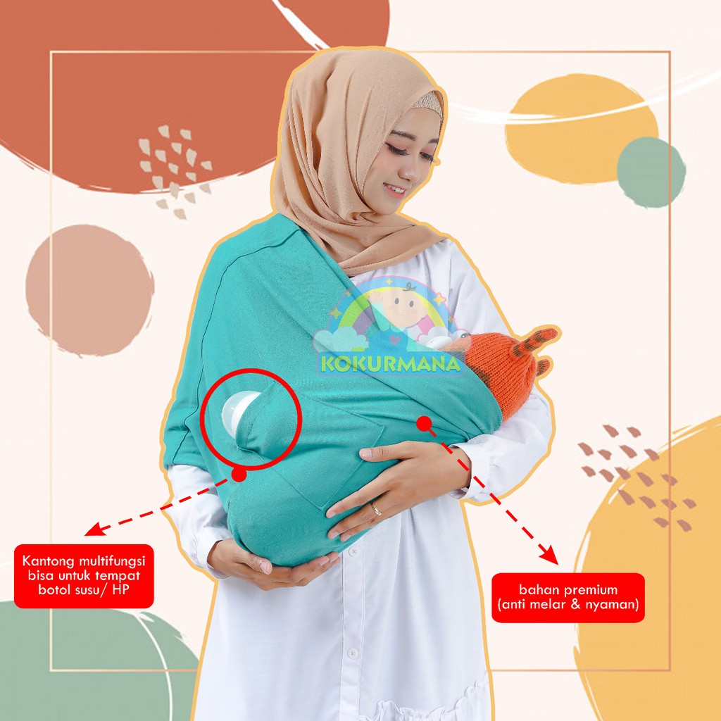 Gendongan Kaos Bayi Geos Kokurmana (1kg muat 8pcs)