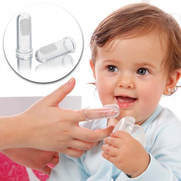JACK N JILL SILICONE FINGERBRUSH 6-12M / SIKAT LIDAH BAYI / FINGER TOOTHBRUSH / SILICONE FINGER TOOTHBRUSH / JACK AND JILL JACK' N JILL