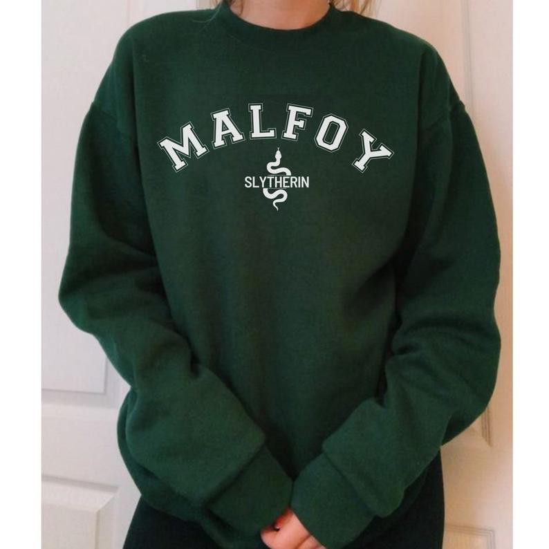 MALFOY SLYTHERIN OBLONG SWEATER CREWNECK BAHAN FLEECE
