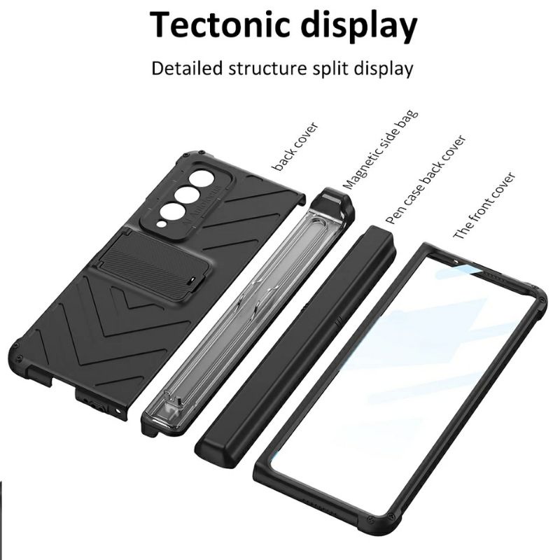 Case Samsung Galaxy Z Fold 3 4 5G Fold3 Fold4 Full Cover 360 With Pen Slot Original GKK