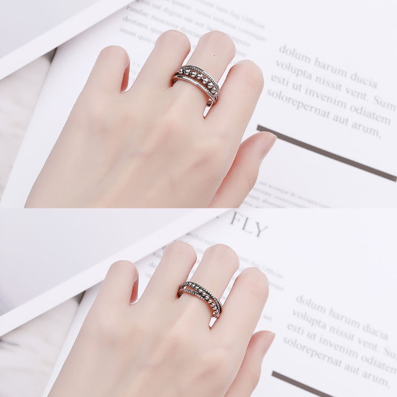 Ran Mainan Fidget Ring Bahan Tembaga Untuk Wanita