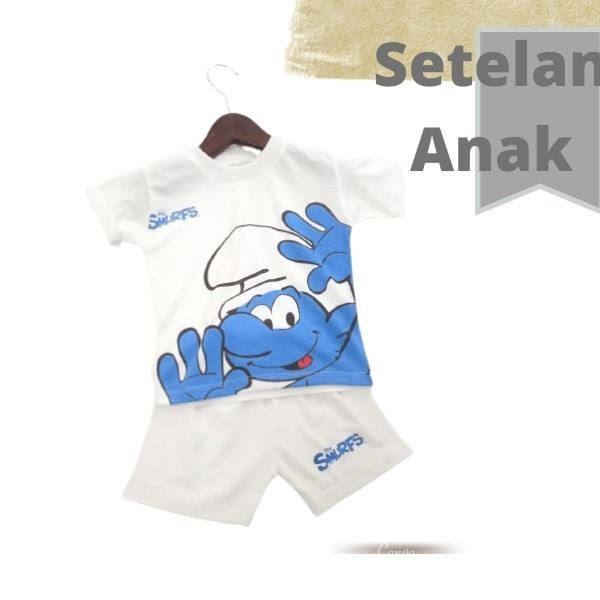 |1| Setelan Pakaian Bayi | Baju Anak Putih Print