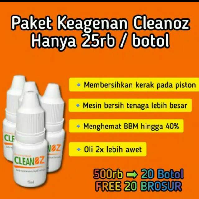 Paket Keagenan Cleanoz Penghemat BBM / Penghemat Bensin / Penghemat BBM Mobil / Penghemat BBM Motor