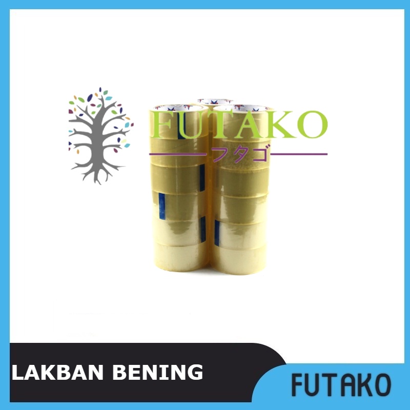 FUTAKO LAKBAN BENING 2 inch 100 yard 48 MM Harga Satu Roll