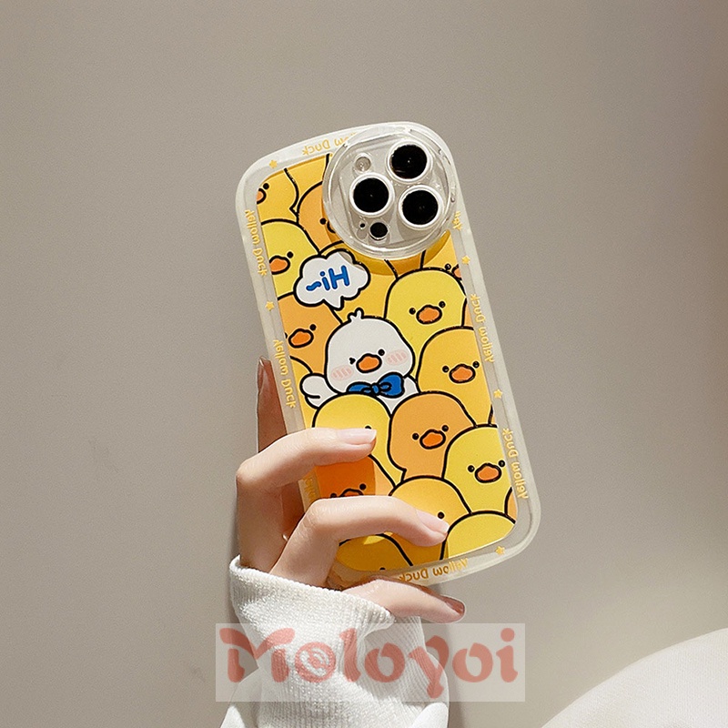 Casing Soft Case Bebek Kuning Untuk IPhone 7 8 Plus 11 XR 11Pro Max XS Max X 12 Pro Max 13 Pro Max