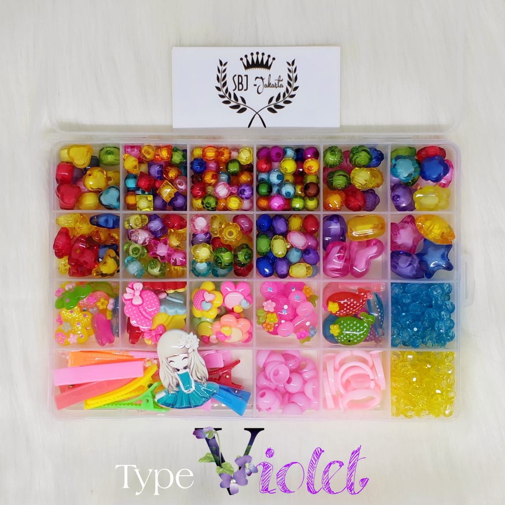 DISKON CUCI GUDANG Mainan edukatif anak meronce merangkai manik beads / mainan kreatif bermanfaat