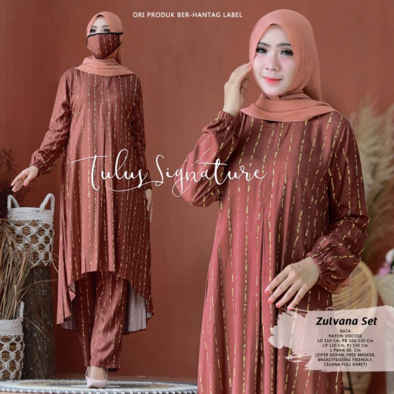 SETELAN RAYON / ONE SET RAYON / ZULFANA SET ORIGINAL BY TULUS SIGNATURE