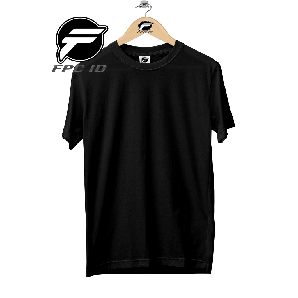 Kaos Polos Hitam Original Cotton Combed 30s Pakaian Distro Jumbo Pilihan Favorit