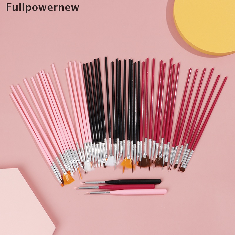 [FULL] 15Pcs/Set Nail Manicure Gel Brush For Nail Art Ombre Brush For Gel Nail Polish