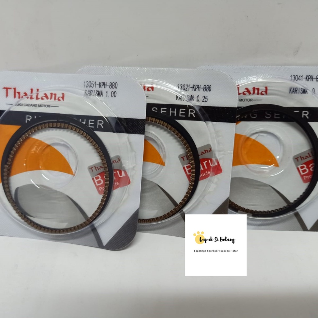 PISTON RING SEHER KARISMA OS STD 25 50 75 100 THALLAND/RTHC