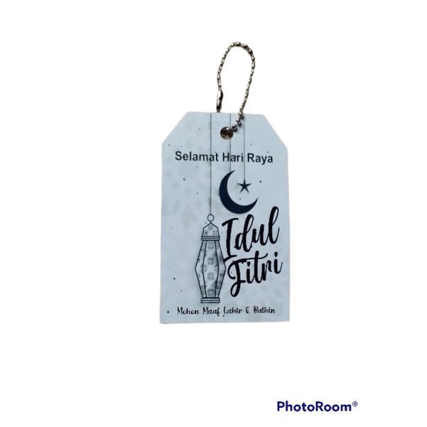 HANGTAG KARTU UCAPAN MOTIF BULAN SABIT LEBARAN IDUL FITRI EID MUBARAK TERBARU MURAH TAHUN 2022