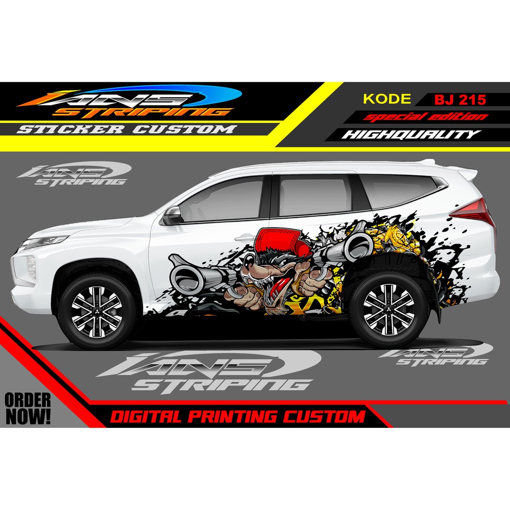 VARIASI STICKER PAJERO SPORT, INNOVA, FORTUNER